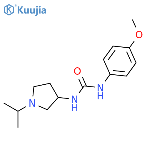 1-(4-methoxyphenyl)-3-[1-(propan-2-yl)pyrrolidin-3-yl]urea structure
