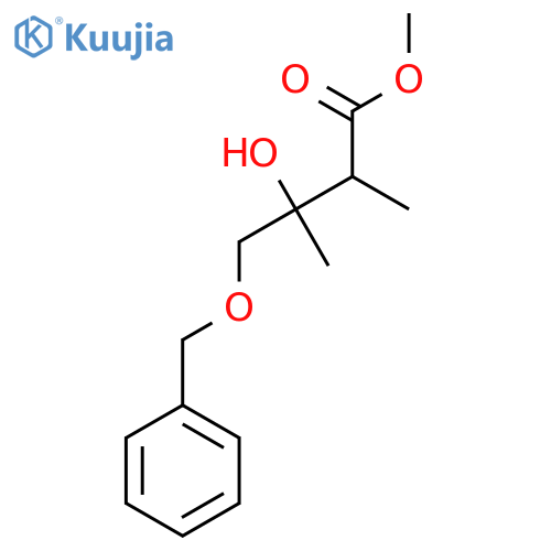 methyl 4-(benzyloxy)-3-hydroxy-2,3-dimethylbutanoate structure