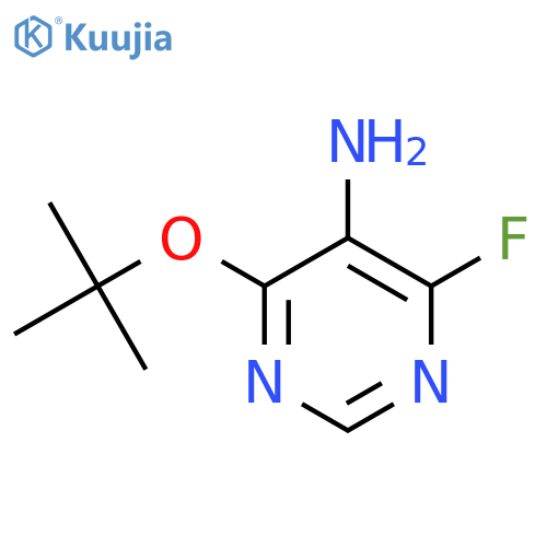 4-(tert-butoxy)-6-fluoropyrimidin-5-amine structure