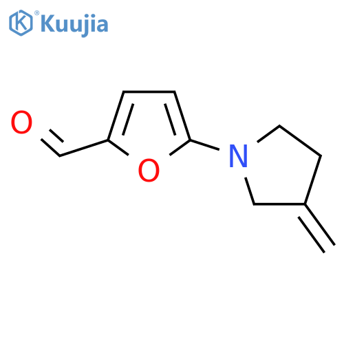 5-(3-Methylidenepyrrolidin-1-yl)furan-2-carbaldehyde structure