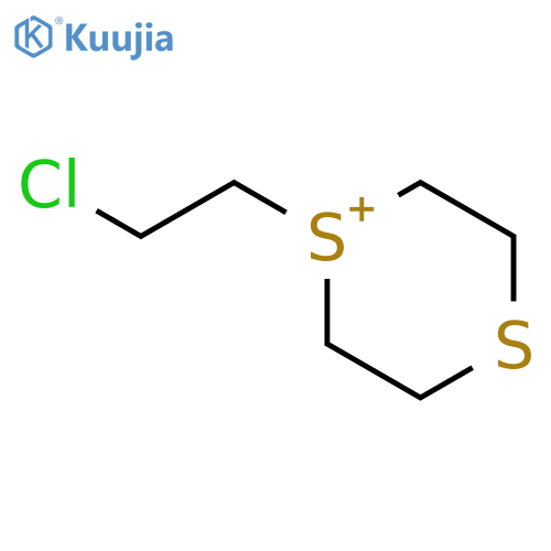 1,4-Dithianium, 1-(2-chloroethyl)- structure