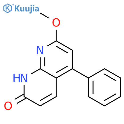1,8-NAPHTHYRIDIN-2(1H)-ONE, 7-METHOXY-5-PHENYL- structure