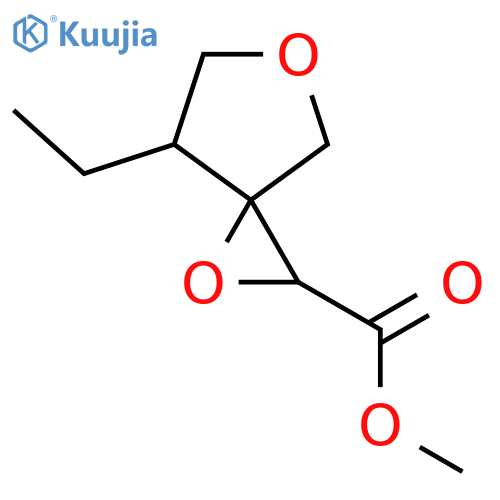 Methyl 7-ethyl-1,5-dioxaspiro[2.4]heptane-2-carboxylate structure