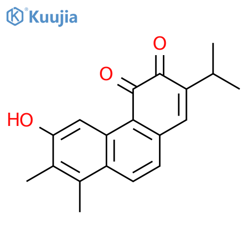 3,4-Phenanthrenedione, 6-hydroxy-7,8-dimethyl-2-(1-methylethyl)- structure