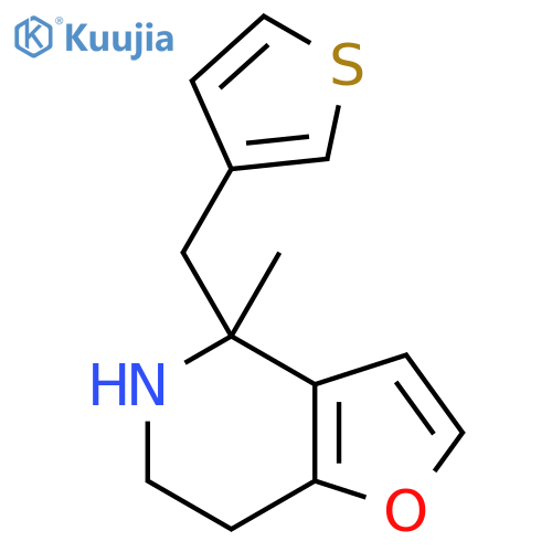 4-methyl-4-(thiophen-3-yl)methyl-4H,5H,6H,7H-furo3,2-cpyridine structure