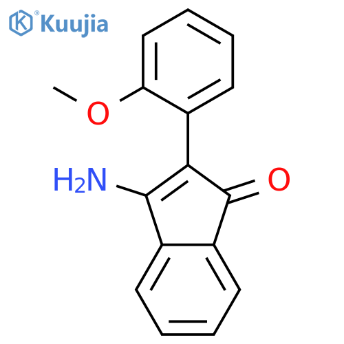 1H-Inden-1-one, 3-amino-2-(2-methoxyphenyl)- structure