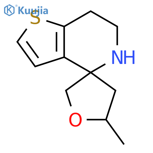 5-methyl-6',7'-dihydro-5'H-spirooxolane-3,4'-thieno3,2-cpyridine structure