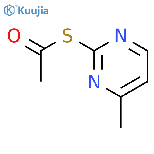 Ethanethioic acid, S-(4-methyl-2-pyrimidinyl) ester structure