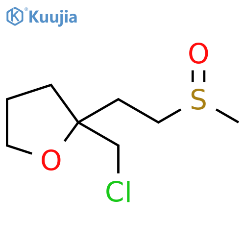 Furan, 2-(chloromethyl)tetrahydro-2-[2-(methylsulfinyl)ethyl]- structure