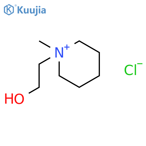 1-(2-hydroxyethyl)-1-methylpiperidinium chloride structure