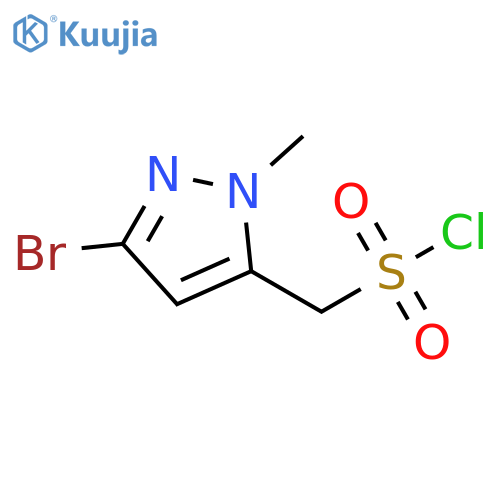 1H-Pyrazole-5-methanesulfonyl chloride, 3-bromo-1-methyl- structure