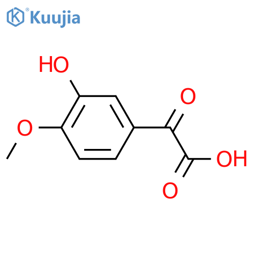 2-(3-hydroxy-4-methoxyphenyl)-2-oxoacetic acid structure