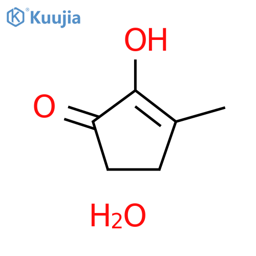 2-Hydroxy-3-methylcyclopent-2-enone hydrate structure