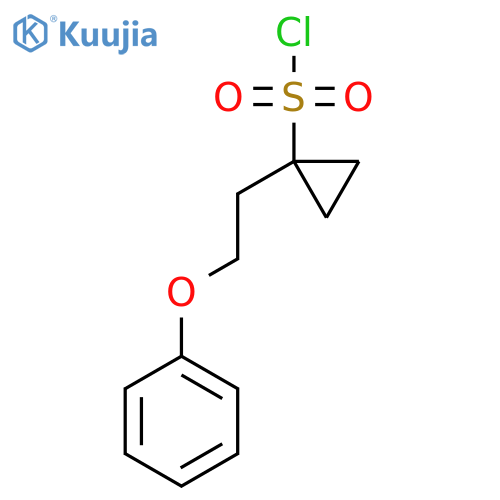 1-(2-phenoxyethyl)cyclopropane-1-sulfonyl chloride structure