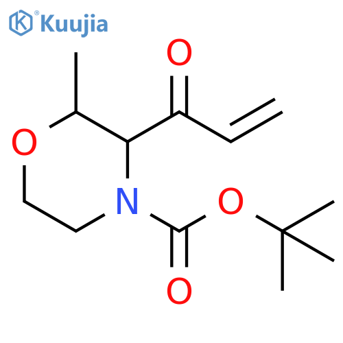 4-Morpholinecarboxylic acid, 2-methyl-3-(1-oxo-2-propen-1-yl)-, 1,1-dimethylethyl ester structure