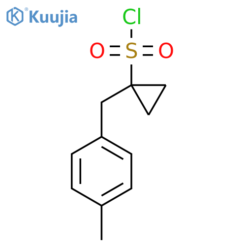 1-(4-methylphenyl)methylcyclopropane-1-sulfonyl chloride structure