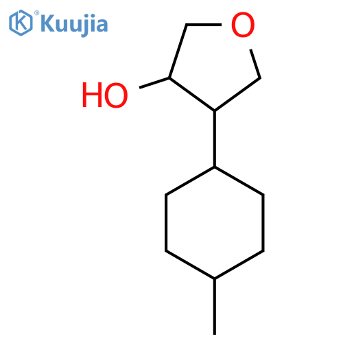 4-(4-methylcyclohexyl)oxolan-3-ol structure