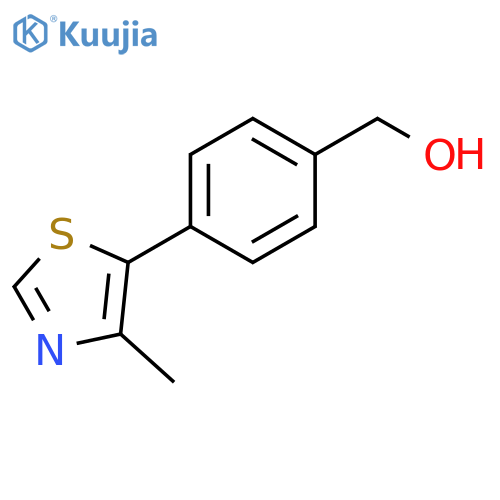 4-(4-methyl-1,3-thiazol-5-yl)phenylmethanol structure