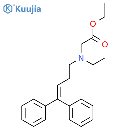 Glycine, N-(4,4-diphenyl-3-butenyl)-N-ethyl-, ethyl ester structure