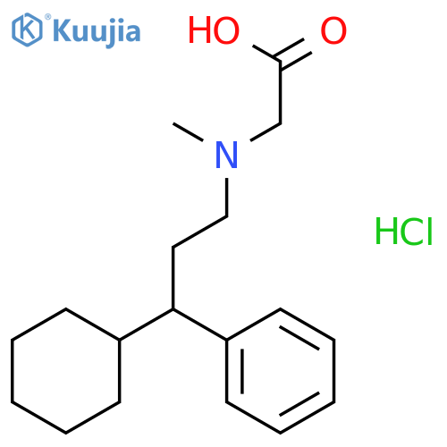 Glycine, N-(3-cyclohexyl-3-phenylpropyl)-N-methyl-, hydrochloride structure