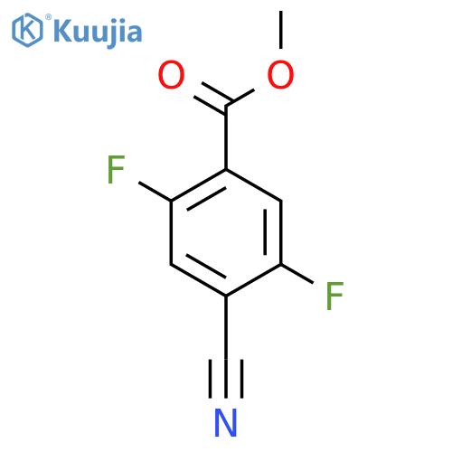 Benzoic acid, 4-cyano-2,5-difluoro-, methyl ester structure
