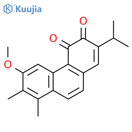 19(4→3)-Abeo-2-hydroxy-20-nor-1,3,5(10),6,8,13-abietahexaene-11,12-dione; Me ether structure