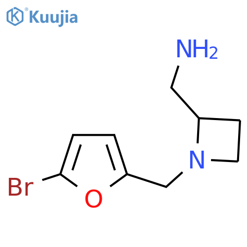 {1-(5-bromofuran-2-yl)methylazetidin-2-yl}methanamine structure