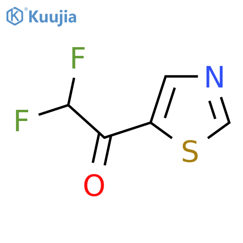 2,2-difluoro-1-(1,3-thiazol-5-yl)ethan-1-one structure