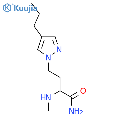 2-(methylamino)-4-(4-propyl-1H-pyrazol-1-yl)butanamide structure