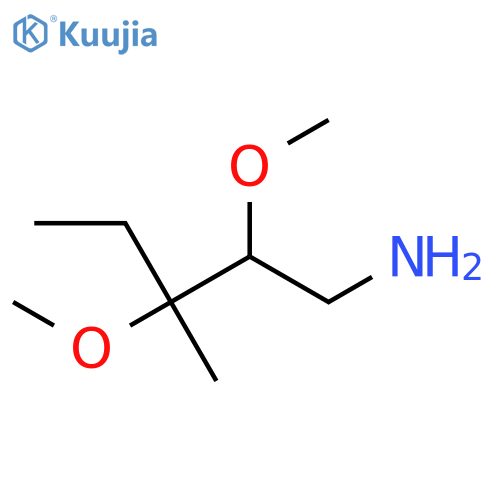 2,3-dimethoxy-3-methylpentan-1-amine structure
