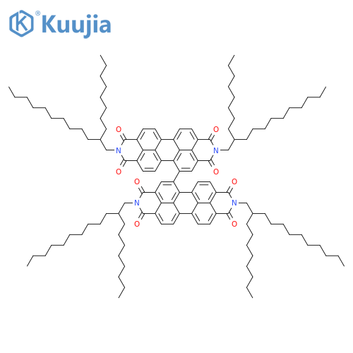 [5,5'-Bianthra[2,1,9-def:6,5,10-d'e'f']diisoquinoline]-1,1',3,3',8,8',10,10'(2H,2'H,9H,9'H)-octone, 2,2',9,9'-tetrakis(2-octyldodecyl)- structure