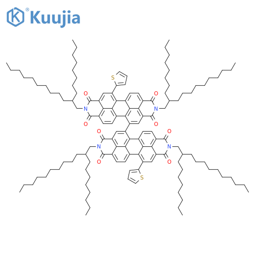 [5,5'-Bianthra[2,1,9-def:6,5,10-d'e'f']diisoquinoline]-1,1',3,3',8,8',10,10'(2H,2'H,9H,9'H)-octone, 2,2',9,9'-tetrakis(2-octyldodecyl)-12,12'-di-2-thienyl- structure