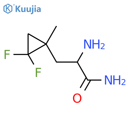 2-amino-3-(2,2-difluoro-1-methylcyclopropyl)propanamide structure