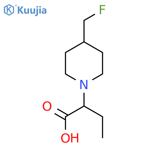 2-(4-(Fluoromethyl)piperidin-1-yl)butanoic acid structure