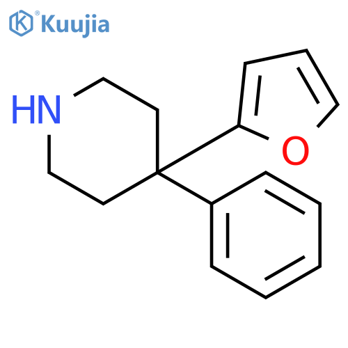Piperidine, 4-(2-furanyl)-4-phenyl- structure