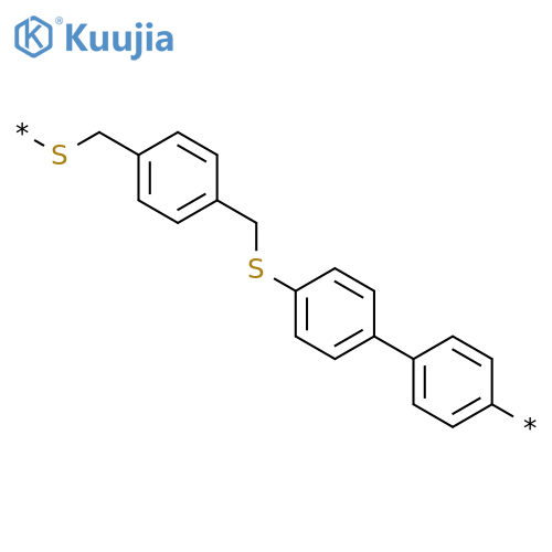 Poly(thiomethylene-1,4-phenylenemethylenethio[1,1'-biphenyl]-4,4'-diyl) structure