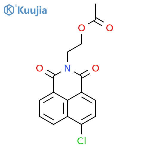 1H-Benz[de]isoquinoline-1,3(2H)-dione, 2-[2-(acetyloxy)ethyl]-6-chloro- structure