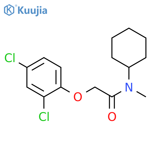 N-cyclohexyl-2-(2,4-dichlorophenoxy)-N-methylacetamide structure