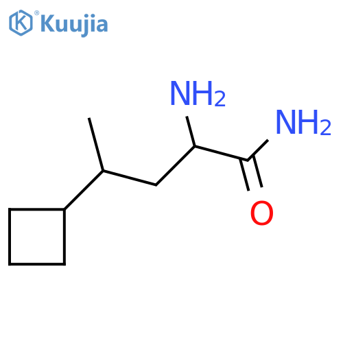 2-amino-4-cyclobutylpentanamide structure