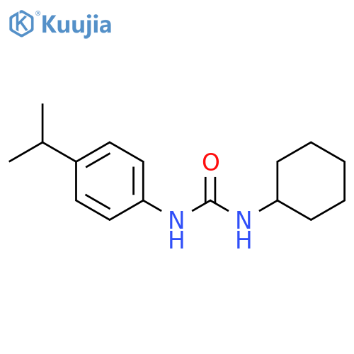 Urea, N-cyclohexyl-N'-[4-(1-methylethyl)phenyl]- structure