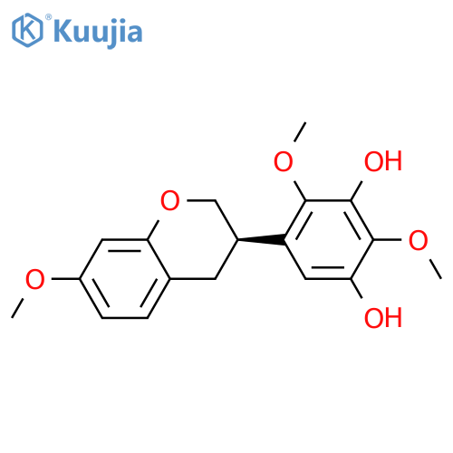 1,3-Benzenediol, 5-[(3R)-3,4-dihydro-7-methoxy-2H-1-benzopyran-3-yl]-2,4-dimethoxy- structure