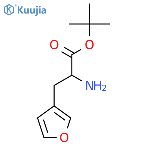 Tert-butyl 2-amino-3-(furan-3-yl)propanoate structure