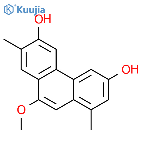 3,6-Phenanthrenediol, 9-methoxy-1,7-dimethyl- structure