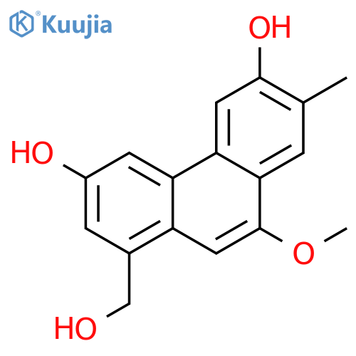 3,6-Phenanthrenediol, 1-(hydroxymethyl)-9-methoxy-7-methyl- structure