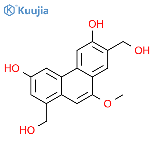 1,7-Bis(hydroxymethyl)-3,6,9-phenanthrenetriol; 9-Me ether structure