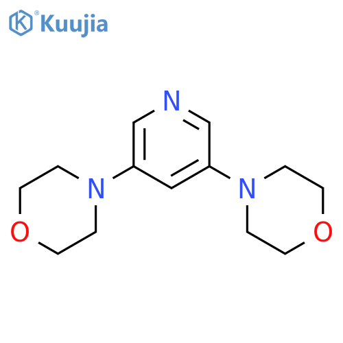 Morpholine, 4,4'-(3,5-pyridinediyl)bis- structure