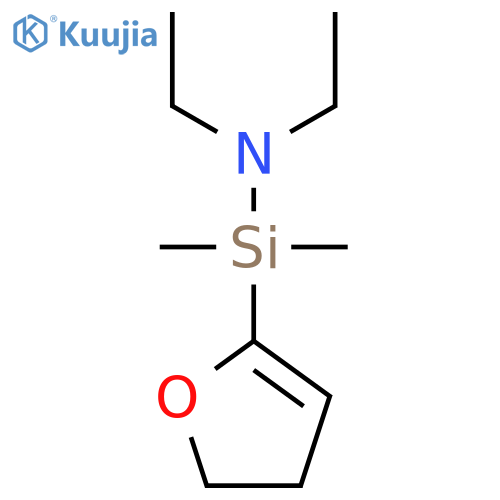 Silanamine, 1-(4,5-dihydro-2-furanyl)-N,N-diethyl-1,1-dimethyl- structure