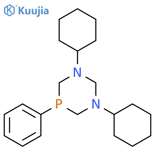1,3,5-Diazaphosphorine, 1,3-dicyclohexylhexahydro-5-phenyl- structure