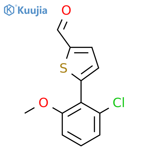 5-(2-chloro-6-methoxyphenyl)thiophene-2-carbaldehyde structure