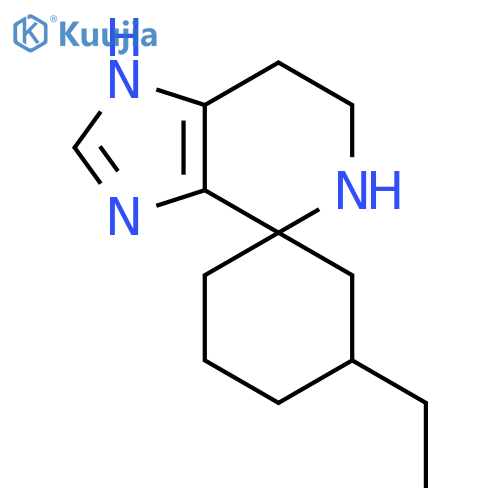 5-ethyl-3',5',6',7'-tetrahydrospirocyclohexane-1,4'-imidazo4,5-cpyridine structure